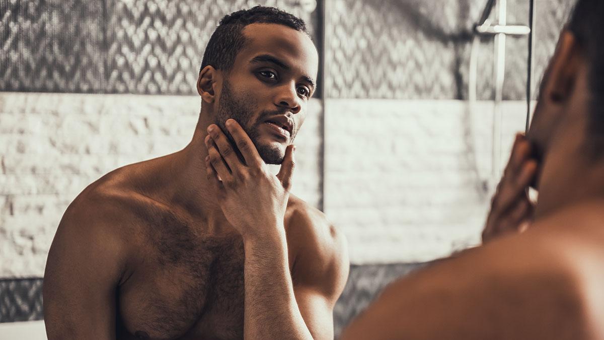 Black man skin care