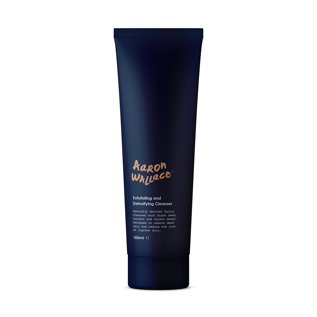 exfoliating and detoxifying cleanser for black men
